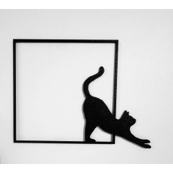 Décoration Murale - le chat s'étire