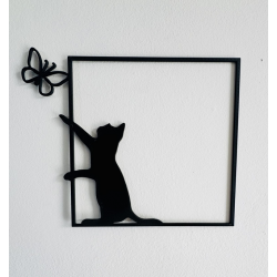 Décoration Murale - Le chat s'amuse
